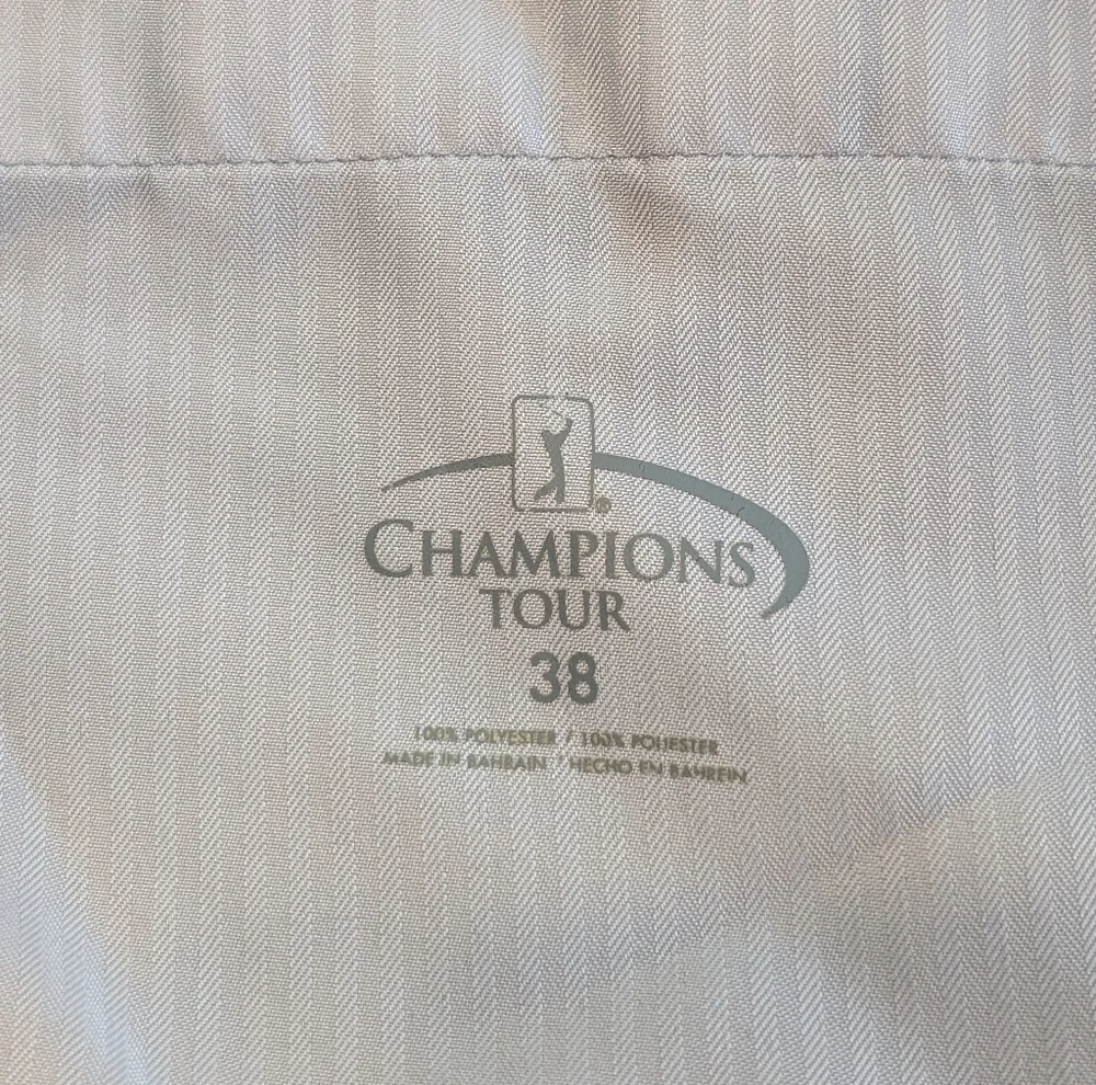 Champions Tour Plaid Good Shorts White & Blue Men's Size 38 Used W Pockets Golf